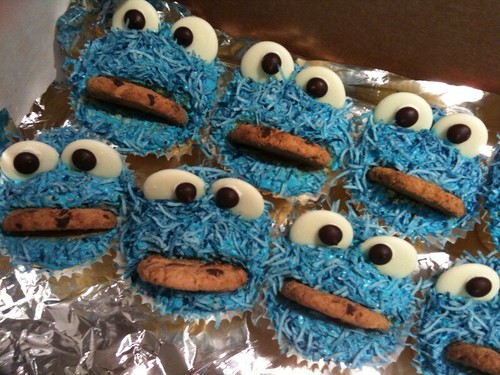 Cookie Monster Cupcakes