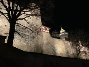 Nürnberg Castle at night