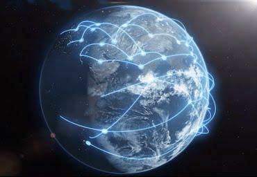 An image of the earth representing Cambridge Intelligence's global reach