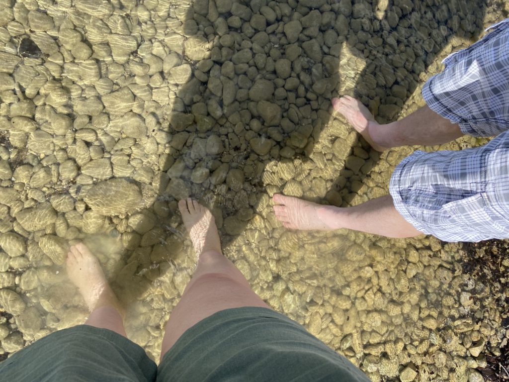 Wading in the Ammersee