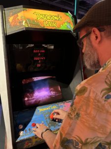 Rodd playing Dragon's Lair