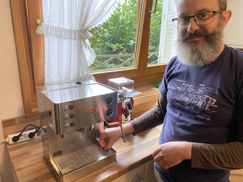 The Snook and his coffee machine