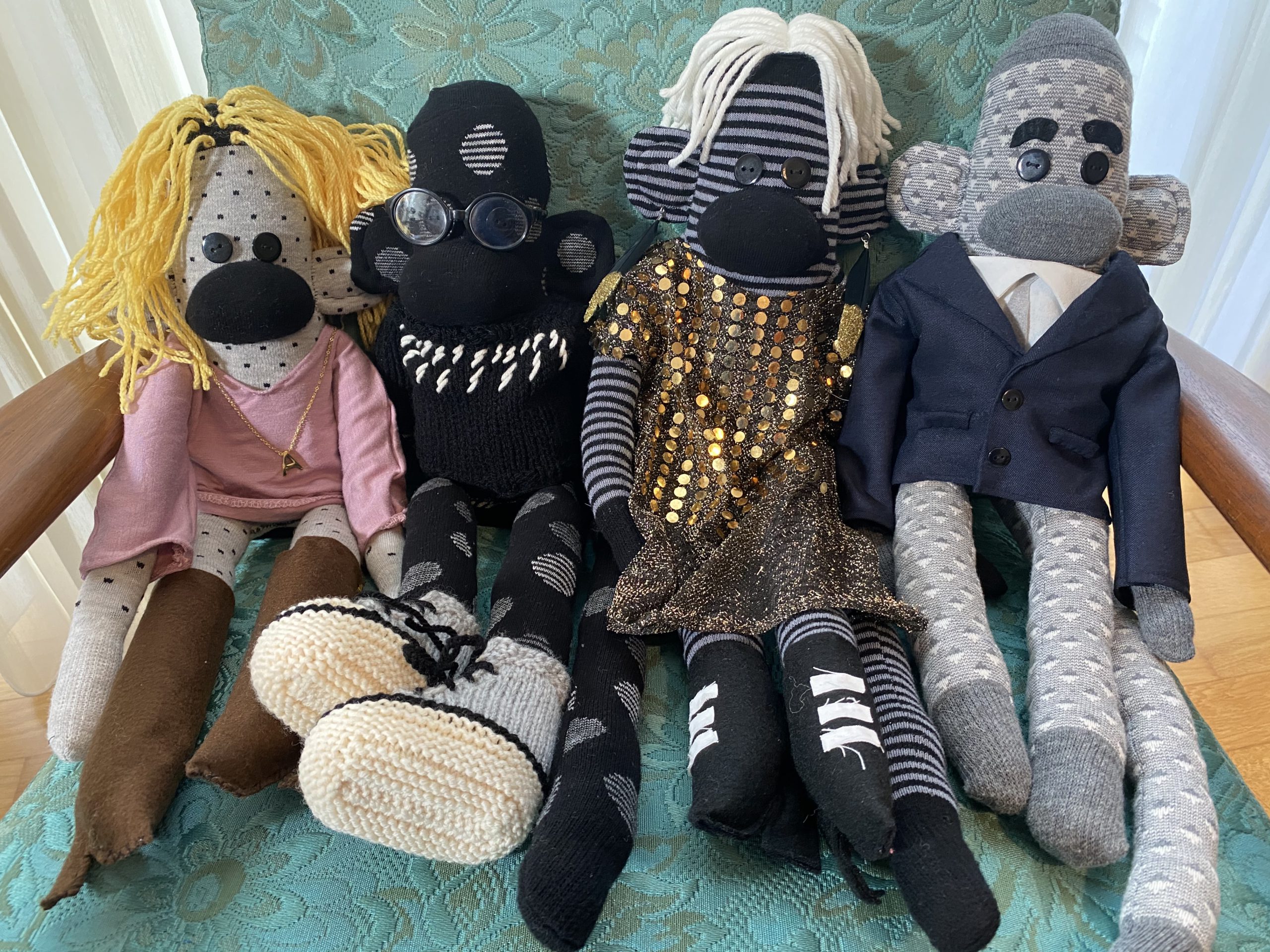 Rose Family Sock Monkeys