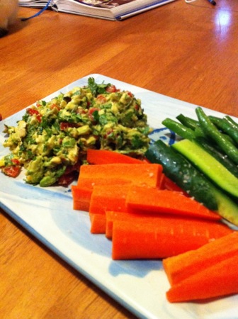 Guacamole platter