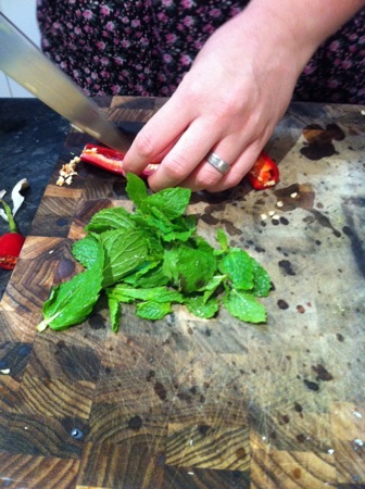 Mint and chilli